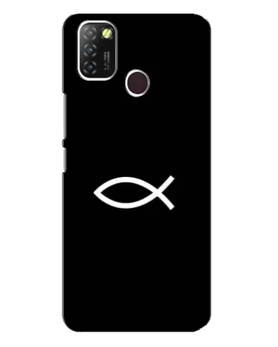 Чехол для Infinix Hot 10 Lite с картинкой «Символ рыбы Jesus» Чехол для Infinix Hot 10 Lite с картинкой «Символ рыбы Jesus»