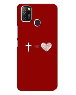 Чехол для Infinix Hot 10 Lite с картинкой «Уравнение любви»