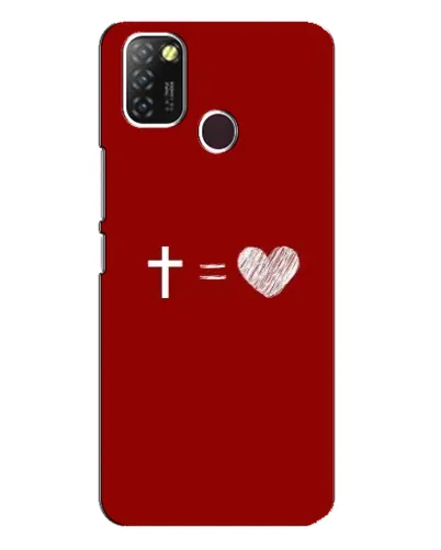Чехол для Infinix Hot 10 Lite с картинкой «Уравнение любви» Чехол для Infinix Hot 10 Lite с картинкой «Уравнение любви»