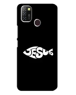 Чехол для Infinix Hot 10 Lite с картинкой «Рыба Jesus»