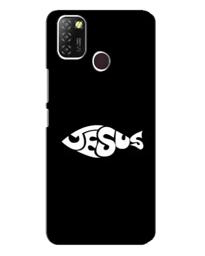 Чехол для Infinix Hot 10 Lite с картинкой «Рыба Jesus» Чехол для Infinix Hot 10 Lite с картинкой «Рыба Jesus»