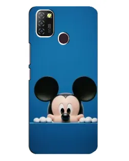 Чехол для Infinix Hot 10 Lite с картинкой «Микки выглядывает»