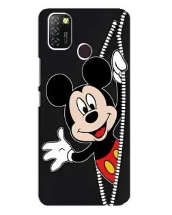 Чехол для Infinix Hot 10 Lite с картинкой «Микки раздвигает стены»