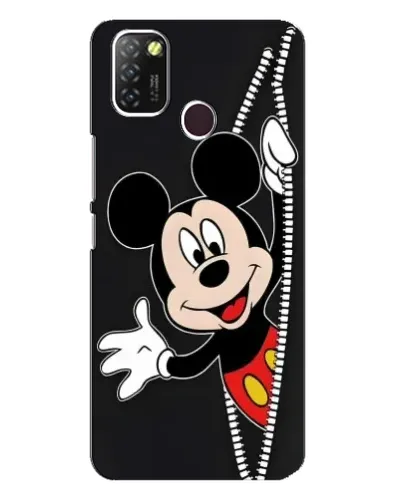 Чехол для Infinix Hot 10 Lite с картинкой «Микки раздвигает стены»