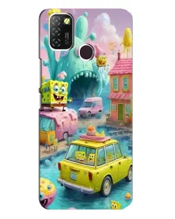Чехол для Infinix Hot 10 Lite с картинкой «Монстр-трак приключения»