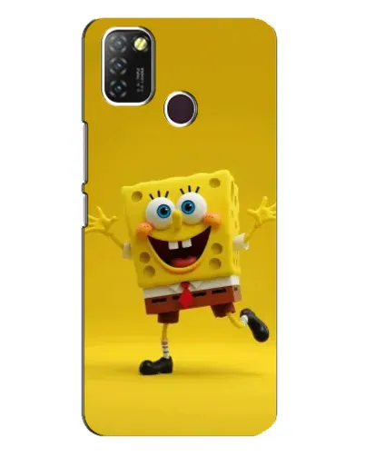 Чехол для Infinix Hot 10 Lite с картинкой «Позитивный Губка Боб»