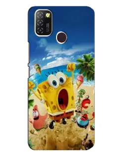 Чехол для Infinix Hot 10 Lite с картинкой «Развлечения на пляже»