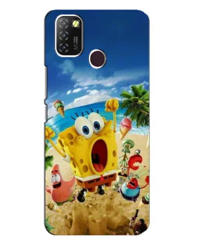 Чехол для Infinix Hot 10 Lite с картинкой «Развлечения на пляже»