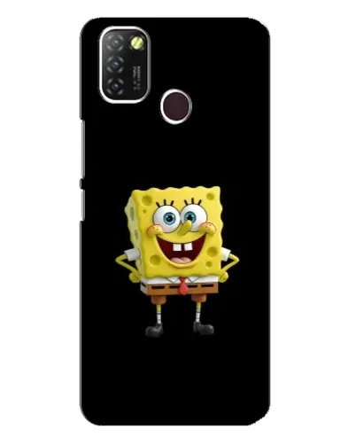 Чехол для Infinix Hot 10 Lite с картинкой «Классический Губка Боб»