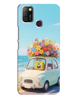 Чехол для Infinix Hot 10 Lite с картинкой «Автомобильное путешествие»