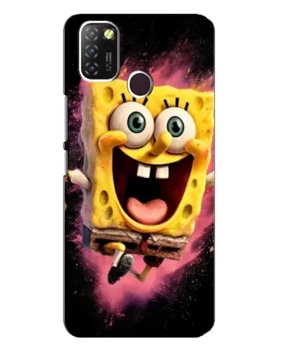 Чехол для Infinix Hot 10 Lite с картинкой «Взрывной Спанч Боб»