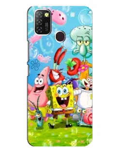 Чохол для Infinix Hot 10 Lite з картинкою «Губка Боб та друзі» Чохол для Infinix Hot 10 Lite з картинкою «Губка Боб та друзі»