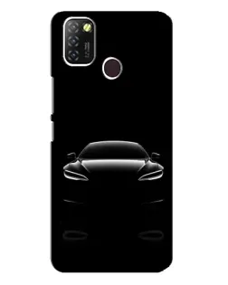 Чехол для Infinix Hot 10 Lite с картинкой «Силуэт Tesla Night»