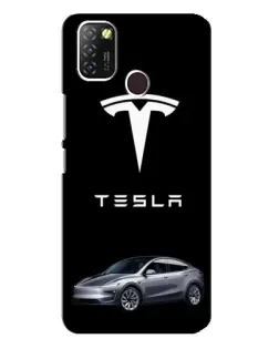 Чехол для Infinix Hot 10 Lite с картинкой «Tesla Model Y»