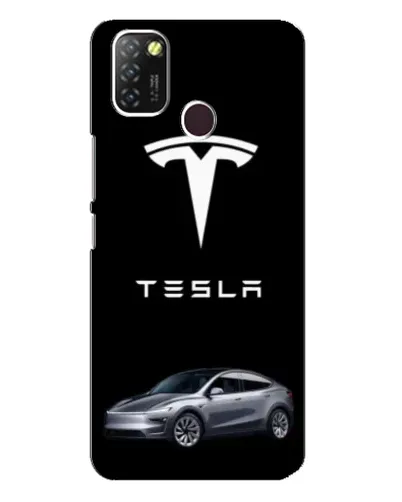 Чехол для Infinix Hot 10 Lite с картинкой «Tesla Model Y»