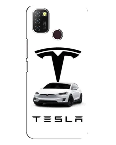 Чехол для Infinix Hot 10 Lite с картинкой «Tesla White Style»