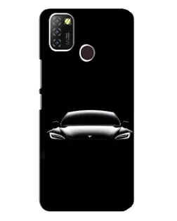 Чехол для Infinix Hot 10 Lite с картинкой «Фары Tesla Night»