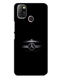Чехол для Infinix Hot 10 Lite с картинкой «Mercedes — абстрактные линии»