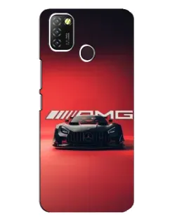 Чехол для Infinix Hot 10 Lite с картинкой «Mercedes AMG — красная линия»
