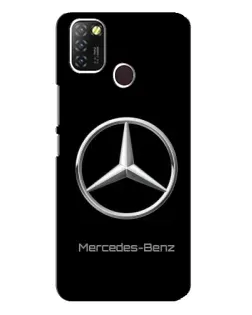 Чехол для Infinix Hot 10 Lite с картинкой «Mercedes Silver Logo»