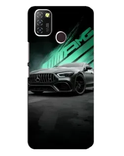 Чехол для Infinix Hot 10 Lite с картинкой «Темный Mercedes AMG»