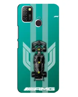Чехол для Infinix Hot 10 Lite с картинкой «Mercedes AMG Petronas»