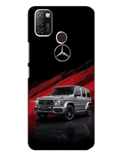 Чехол для Infinix Hot 10 Lite с картинкой «Mercedes G-Class красный»