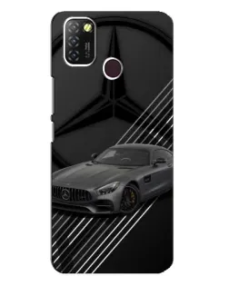 Чехол для Infinix Hot 10 Lite с картинкой «Mercedes AMG — графика»