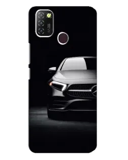 Чехол для Infinix Hot 10 Lite с картинкой «Свет фар Mercedes»