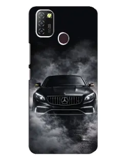 Чехол для Infinix Hot 10 Lite с картинкой «Mercedes в дыму»