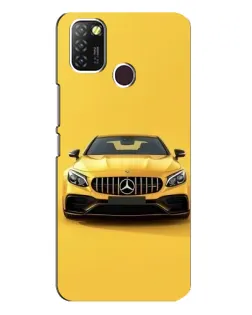 Чехол для Infinix Hot 10 Lite с картинкой «Желтый Mercedes GT»