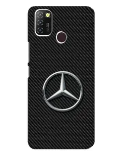 Чехол для Infinix Hot 10 Lite с картинкой «Карбоновый Mercedes стиль»