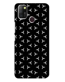 Чехол для Infinix Hot 10 Lite с картинкой «Mercedes паттерн звезд»