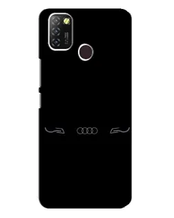 Чехол для Infinix Hot 10 Lite с картинкой «Audi — световой подпись»