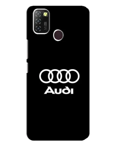 Чехол для Infinix Hot 10 Lite с картинкой «Классическое лого Audi»