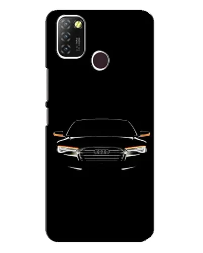 Чехол для Infinix Hot 10 Lite с картинкой «Audi — ночной контур»
