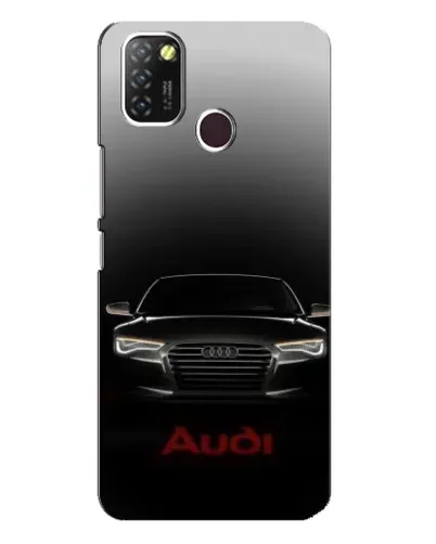 Чехол для Infinix Hot 10 Lite с картинкой «Audi — градиентный контур»