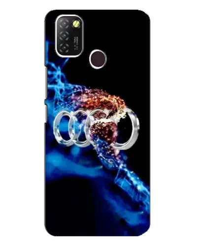 Чехол для Infinix Hot 10 Lite с картинкой «Энергия лого Audi»