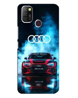 Чехол для Infinix Hot 10 Lite с картинкой «Audi Sport — неон»