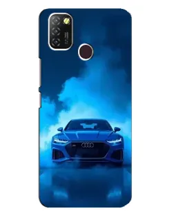 Чехол для Infinix Hot 10 Lite с картинкой «Audi — голубая энергия»