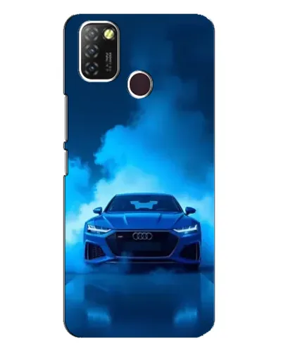Чехол для Infinix Hot 10 Lite с картинкой «Audi — голубая энергия»