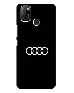 Чехол для Infinix Hot 10 Lite с картинкой «Audi White Logo»