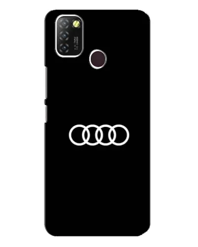 Чехол для Infinix Hot 10 Lite с картинкой «Audi White Logo»