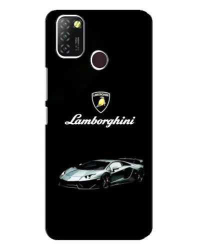 Чехол для Infinix Hot 10 Lite с картинкой «Логотип Lamborghini классика»