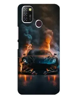 Чехол для Infinix Hot 10 Lite с картинкой «Lamborghini дымная эстетика»