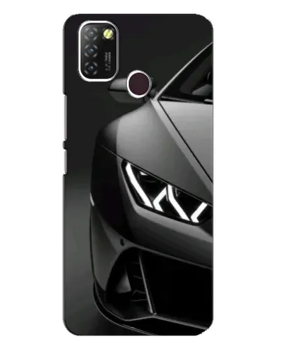 Чехол для Infinix Hot 10 Lite с картинкой «Lamborghini фары детализация»