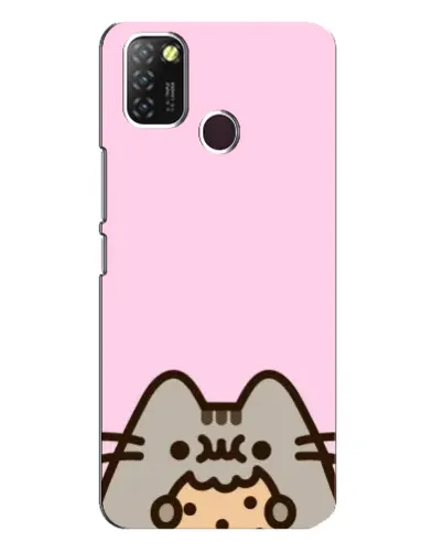 Чехол для Infinix Hot 10 Lite с картинкой «Pusheen и печенье»