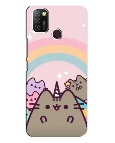 Чехол для Infinix Hot 10 Lite с картинкой «Единорог Pusheen»