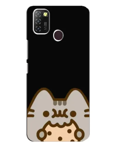 Чехол для Infinix Hot 10 Lite с картинкой «Пушин на черном»