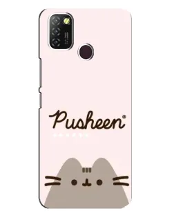 Чехол для Infinix Hot 10 Lite с картинкой «Pusheen логотип»